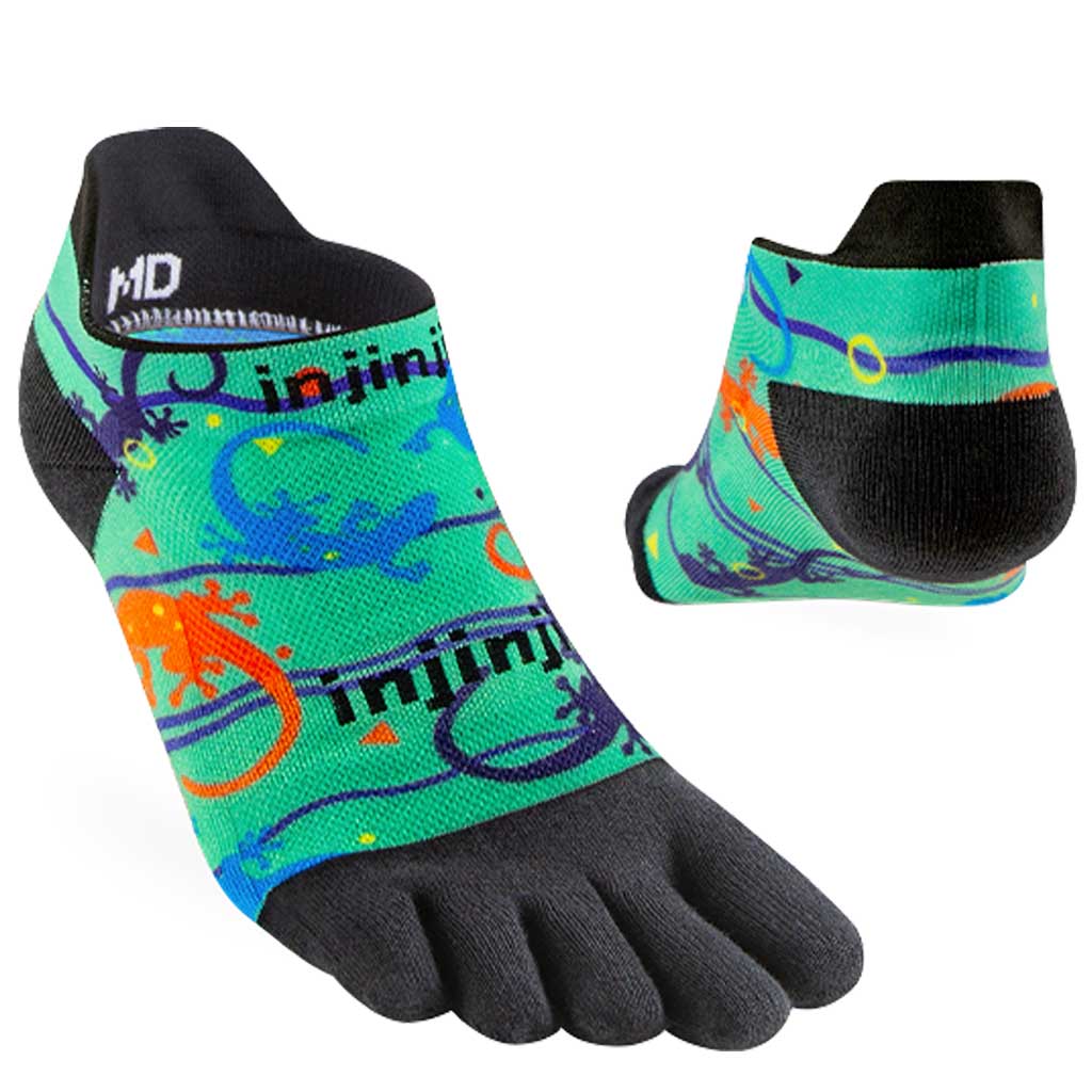 Injinji SPECTRUM RUN Lightweight No-Show Running Socks