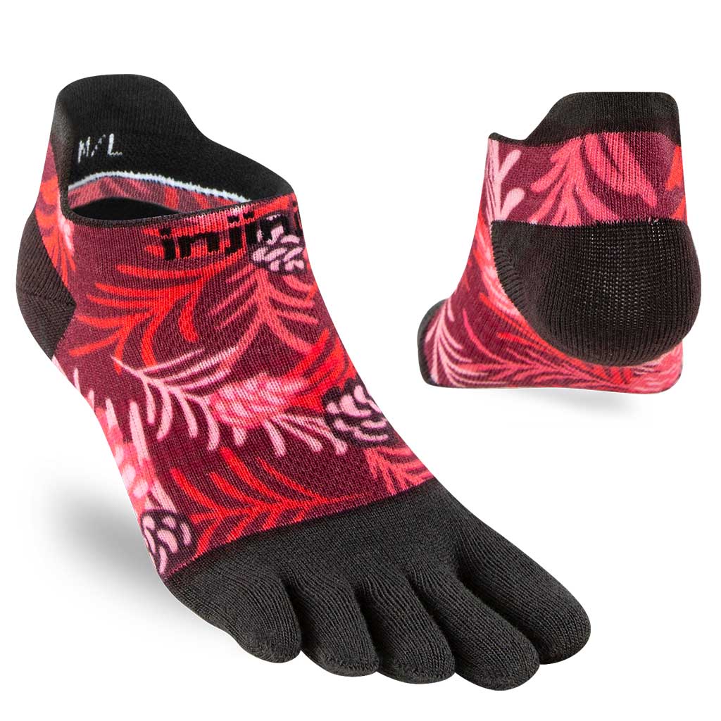 Injinji SPECTRUM Run Womens Lightweight No-Show Running Socks