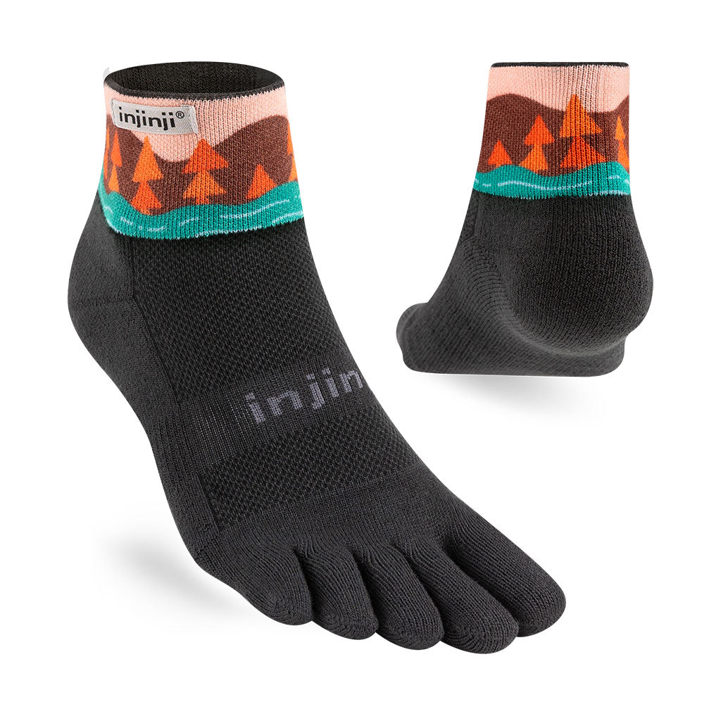 Injinji Artist Designed Men&#39;s Mini-Crew Toesocks