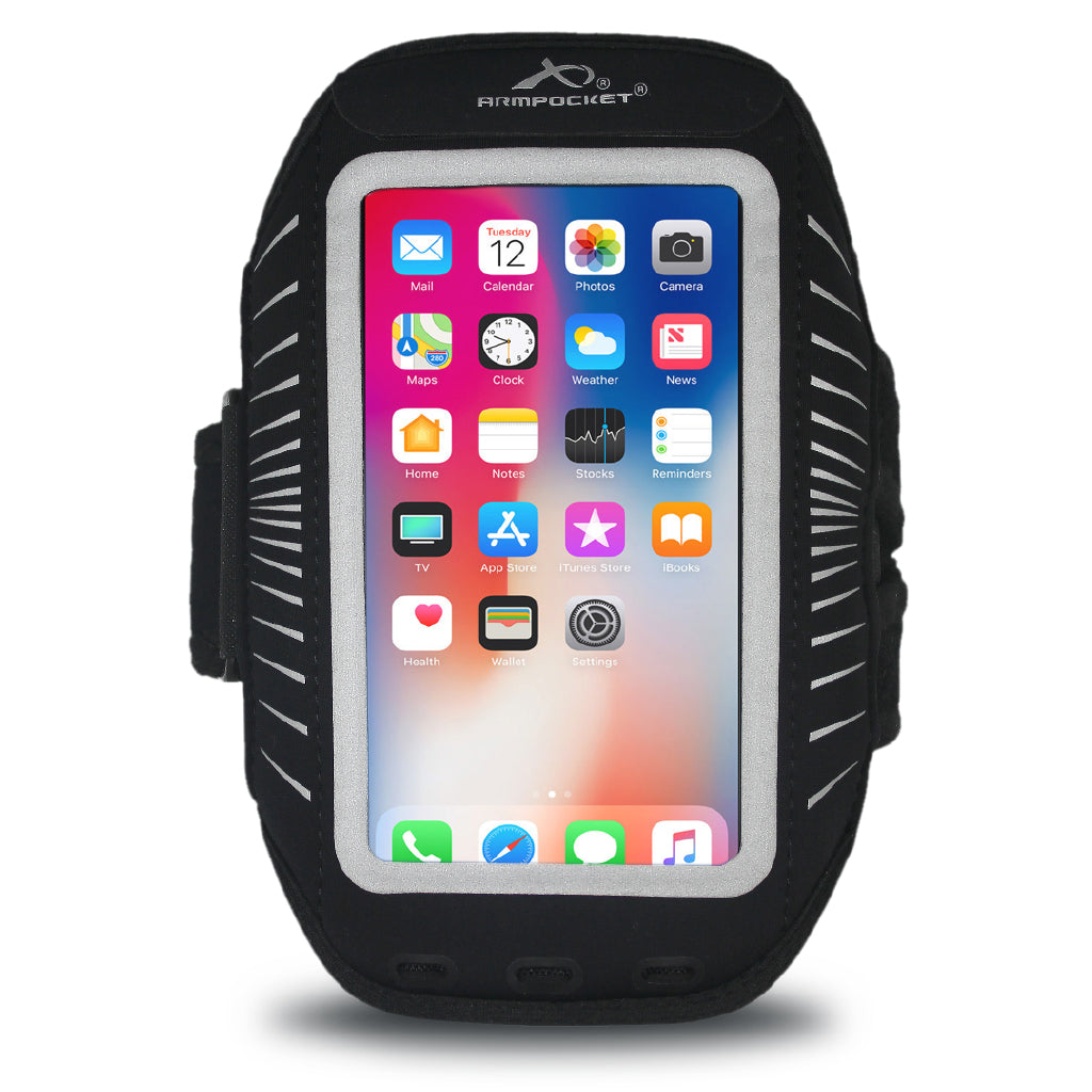 Armpocket Racer Plus, thin armband for iPhone 13 mini/12 mini/8/7/6 Plus, Galaxy S7/S6, Pixel 4a &amp; more