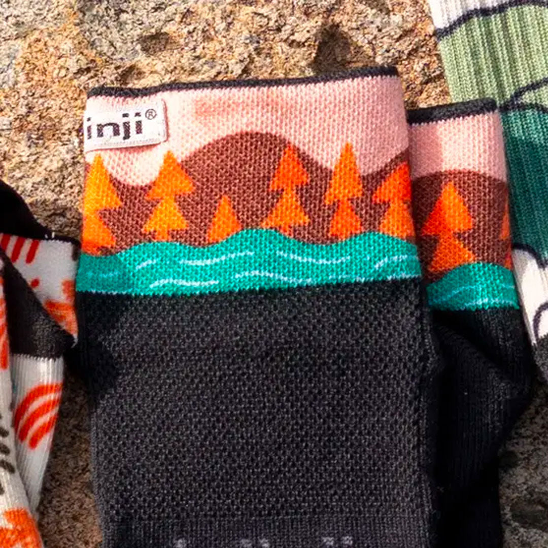 Injinji Artist Designed Men&#39;s Mini-Crew Toesocks